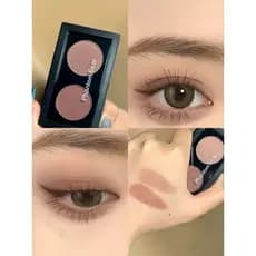 Xiaohongshu Hot Sombra de duas cores ~ Cinza Rosa Lotus Color Phantom Keping Paleta de sombras alternativas peroladas fo