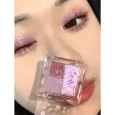 Sombra Roxa Rosa Uva Gelada!24 anos bonito nova sombra de três cores corte portátil inchado terra cor fosco perolado est