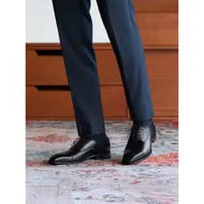 ThomWills sapatos masculinos de couro preto sapatos formais masculinos de negócios feitos à mão couro genuíno respirável