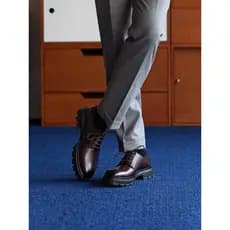 [Sola leve e macia] ThomWills aumentando sapatos de couro genuíno negócios casuais sapatos masculinos marrom Derby