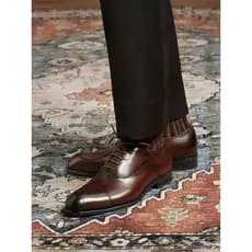 ThomWills Sapatos De Couro Marrom Homens Feitos À Mão Três Articulações Britânicos Negócios Formal Desgaste Couro Genuín