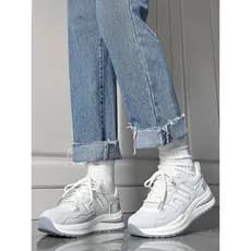 Puxar para trás sapatos femininos sapatos esportivos femininos estudantes do ensino médio correndo absorção de choque le
