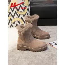 Puxar para trás velo Martin botas femininas estilo britânico pequeno aumentado 2026 inverno novo estilo engrossado botas