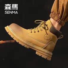 Mori Martin botas masculinas 2026 verão na moda venda quente de sola grossa High-end Casual botas gerais Retro sapatos m