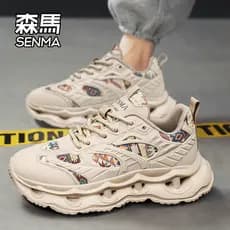 Senma sapatos masculinos 2026 novo estilo verão venda quente engrossado genuíno respirável masculino All-match esportes