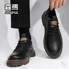 Senma sapatos masculinos 2026 novo estilo verão estilo britânico Retro All-Match aumentando negócios masculinos Formal W