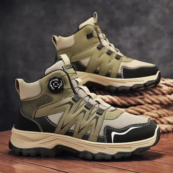 Sapatos masculinos de alta qualidade verão antiderrapante resistente ao desgaste meados de topo de sola grossa botas ger