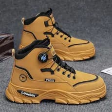 Sapatos masculinos de cano alto 2026 novo estilo verão couro Casual botas gerais de sola grossa botas masculinas de cano
