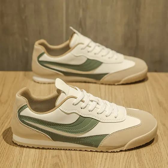 Sapatos masculinos de verão 2026 novo estilo Street Wear couro Casual Forrest Gump tênis masculino baixo-Top sola macia