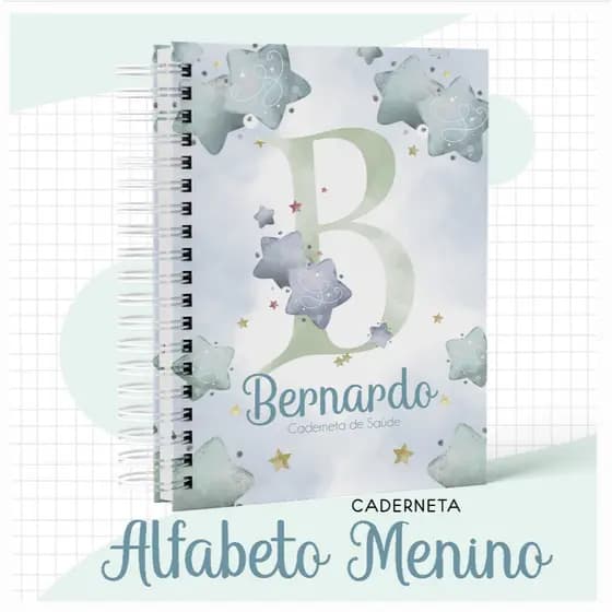 Caderneta alfabeto menino