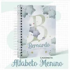 Caderneta alfabeto menino