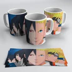 Caneca Personalizada Naruto Porcelana 325ml Xícara Estampa Animes Diversos Modelos e Personagens
