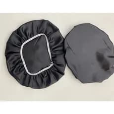 Kit 12/60 unidades cor preto  Touca De Cetim Antifrizz Para Cabelo TAM Unico
