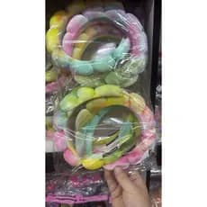 Kit 2 Tiara Puff Estofada Feminina Cetim Iluminado Faixa de Cabelo Acessório Moda Adulto