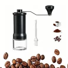 Moedor de Café Manual Ajustável Portátil, sem eletricidade para grãos de café, pimenta, especiarias e cereais domésticos