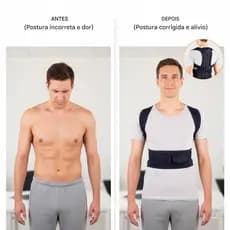 MASCULINO - Colete Corretor de Postura Ortopédico - Tamanho L (G)