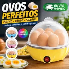 Cozedor de Ovos Elétrico 7 Ovos Automático 110V Egg Cooker Rápido e Prático (cores sortidas)