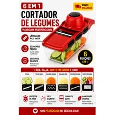 6 EM 1 CORTADOR de Legumes Mandoline Multifuncional - BM-A16