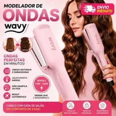 Modelador de Ondas 3 Ondas Rosa Bivolt Cachos Profissional