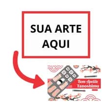 Jogo Americano Descartável em Papel Jornal para Mesa Restaurante Japonês Oriental Personalizado
