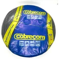 Cabo Flexível Cobrecom 1,0mm 750V Preto Rolo 200 Metros Original Antichama