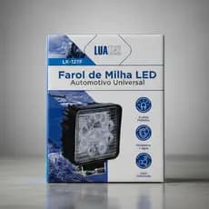 Farol de Milha LED Automotivo Universal 9 LEDs High Power - Resistente à Água