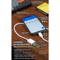 🚀 Kit Adaptador OTG Type-C S-K07 - Transforme seu Celular em um PC!