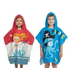 Toalha de Banho Poncho roupão Infantil Praia Piscina Estampadas