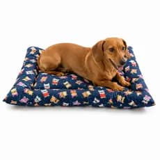 Colchonete Pet 50x30x4cm Cama Para Cachorro e Gato Lavável Estampas Sortidas