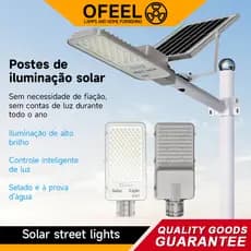 Ofeel 10000W Luminárias solares Luminárias do tipo split Iluminação contínua durante toda a noite