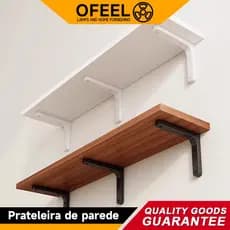 Ofeel Kit Prateleiras 20CMx40/60CM MDF - Branca Suporte Decoração Sala Quarto Banheiro Escritório