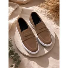 Sapato Mocassin Masculino Penny Loafer Solado Borracha Estilo Tenis Casual