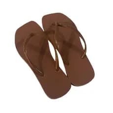 Chinelo de Dedo Feminino Borracha Macio Square