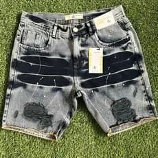 Bermuda Masculina Jeans Curta Estilo Jogador Original 100% Algodao Pigmentada e Com Muito Estilo