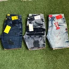 Bermuda Jogador Masculina Jeans Short KIT 3 Peças