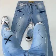 Calça Jeans Masculina Skinny Estilo Jogador Original Linha Premium