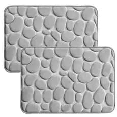 1/2 Tapete De Banheiro Soft Macio Secagem Rápida 60x40cm H-17