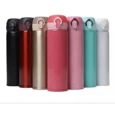 Garrafa Térmica Squeeze Academia Camping Café Água Chimarrão Aço Inox 450ml com trava de segurança