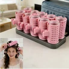 10 peças DIY Bangs Hair Curler Modelador de cabelo elétrico para criar vários penteados diferentes.