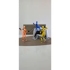 Boneco Articulado 3D Dummy 13 com Articulações Móveis e Montagem Action figure