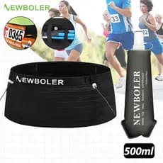 NEWBOLER Elástico Esportes Cintura Saco Pacote Correndo Número De Corrida Cinto Triathlon Maratona Ciclismo Montanhismo