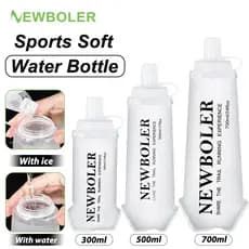 NEWBOLER TPU Garrafa Esportiva Ao Ar Livre Dobrável Macia Bebida De Água Para Correr Acampamento Caminhadas Bicicleta Fi