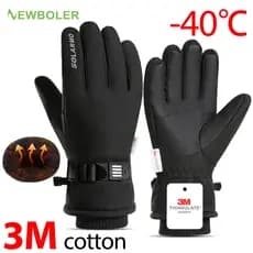 À Prova Dwaterproof Água Inverno Quente Luvas De Ciclismo Esportes Ao Ar Livre Correndo Equitação Motocicleta Esqui Tela