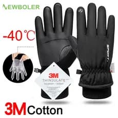 Homens Luvas De Inverno À Prova Dwaterproof Água Ciclismo Esportes Ao Ar Livre Correndo Motocicleta Esqui Tela Sensível