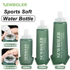 NEWBOLER 300ml 500ml 700ml TPU Esporte Ao Ar Livre Dobrável Frasco Macio Garrafa De Água Portátil Para Corrida , Acampam