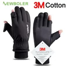 Luvas De Ciclismo De Inverno Masculino Touchscreen Quentes Esportes Ao Ar Livre Correndo Motocicleta Esqui À Prova Dwate