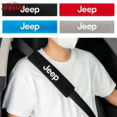 2 Peças de Almofada de Ombro para Cinto de Segurança de Carro em Pelúcia para Jeep, Capa de Cinto de Segurança para Jeep