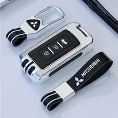 Chaveiro de Couro para Carro Mitsubishi Triton Lancer 2023 Xpander ASX Mirage Atraente Outlander Pajero Acessórios DVVK