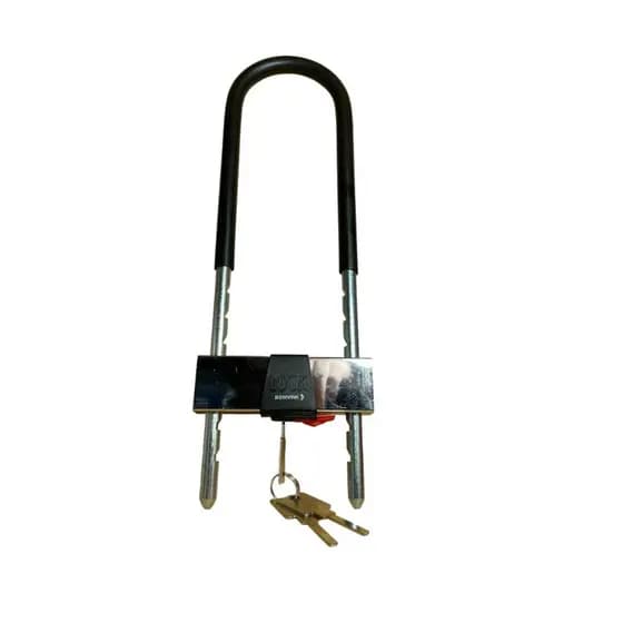 Cadeado Tranca Trava U Lock Reforçada Bicicleta Bike Moto GRANDE Preto