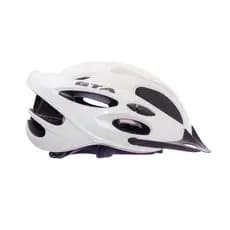 Capacete Ciclismo Mtb Com Regulagem Sinalizador Ventilado Bicicleta Bike Gta Branco